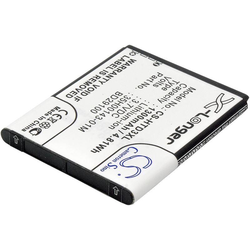 Li-ion Battery Fits At&t, Hd7s, Htc, Explorer 3.7v, 1300mah Mobile & SmartPhone Cameron Sino Technology Limited