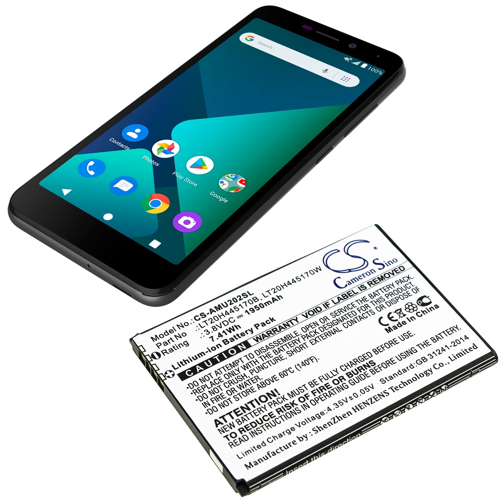Li-ion Battery fits At&t, Lt20h445170b, Lt20h445170w 3.85V, 1950mAh Mobile & SmartPhone Cameron Sino Technology Limited
