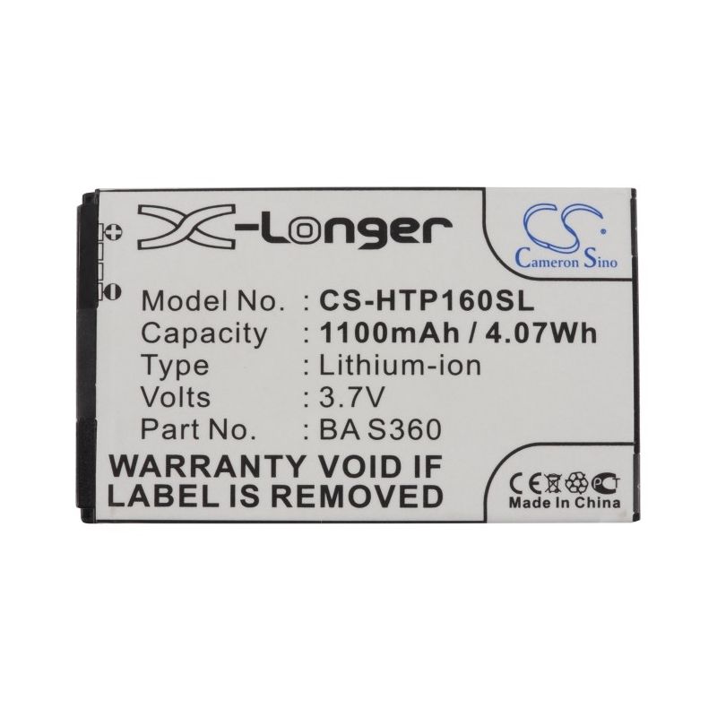 Li-ion Battery fits At&t, pure, dopod, f3188 3.7V, 1100mAh Communications Cameron Sino Technology Limited (Suspended)
