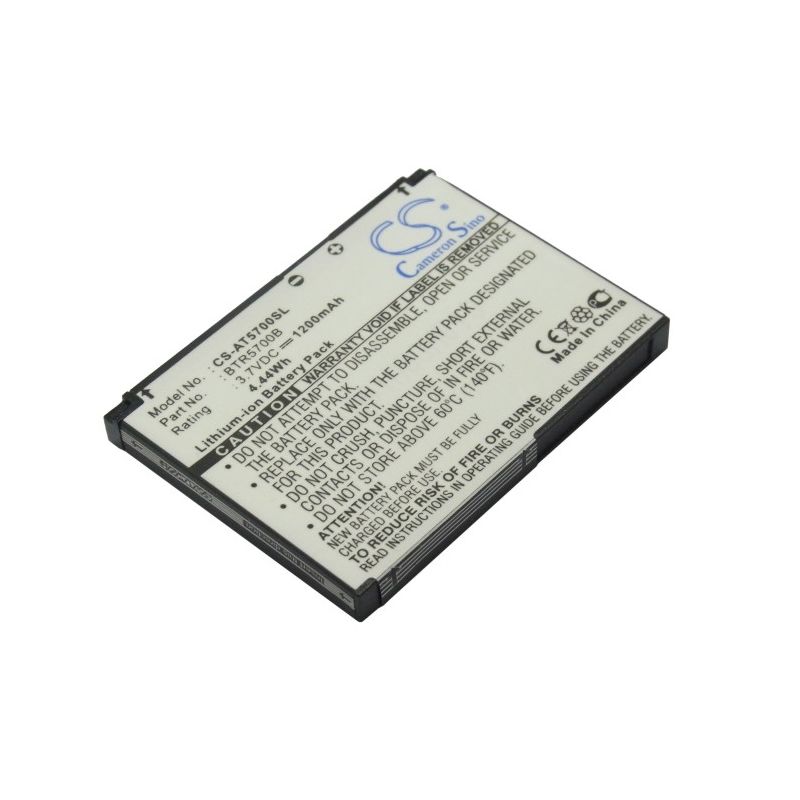 Li-ion Battery fits At&t, smt5700, smt-5700, audiovox 3.7V, 1200mAh Mobile & SmartPhone Cameron Sino Technology Limited