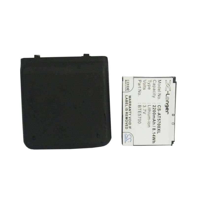 Li-ion Battery fits At&t, smt5700, smt-5700, audiovox 3.7V, 2200mAh Mobile & SmartPhone Cameron Sino Technology Limited