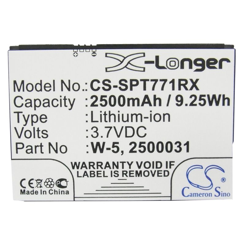 Li-ion Battery Fits At&t, Unite, Unite-344b, Netgear 3.7v, 2500mah Hotspot Cameron Sino Technology Limited