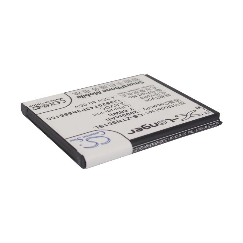 Li-ion Battery fits At&t, z998, boostmobile, n9510 3.8V, 2000mAh Mobile & SmartPhone Cameron Sino Technology Limited