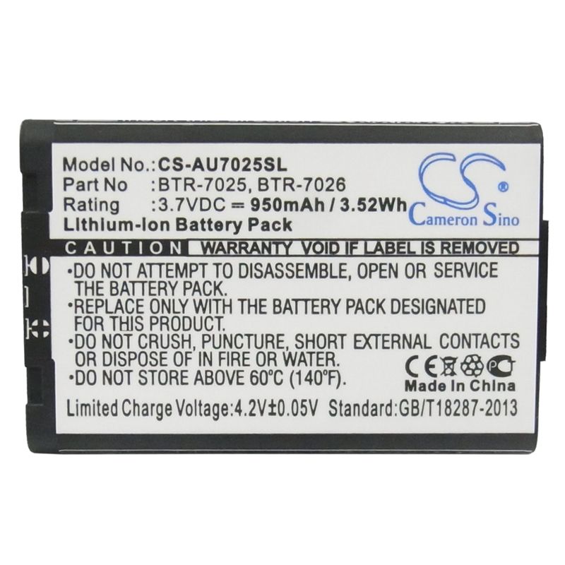 Li-ion Battery Fits Audiovox, Cdm-120, Cdm-220, Cdm-7025 3.7v, 950mah Mobile & SmartPhone Cameron Sino Technology Limited