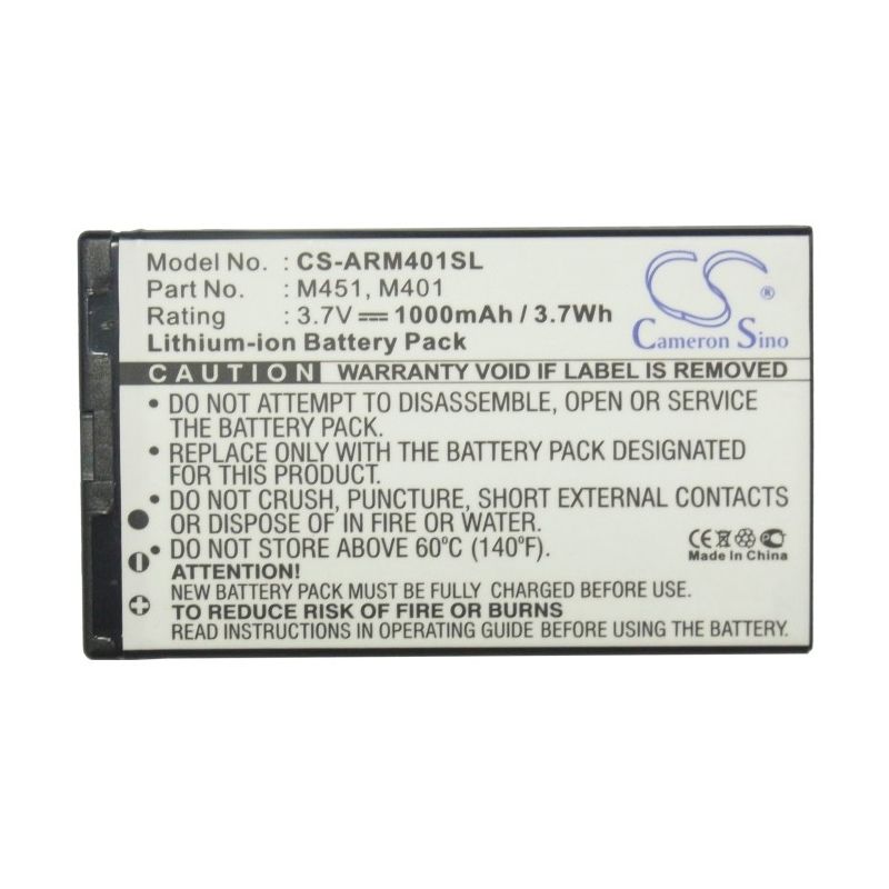 Li-ion Battery fits Auro, m401, myphone,8920 3.7V, 1000mAh Mobile & SmartPhone Cameron Sino Technology Limited