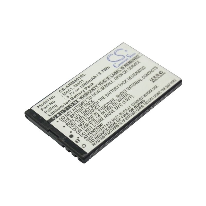 Li-ion Battery fits Auro, m401, myphone,8920 3.7V, 1000mAh Mobile & SmartPhone Cameron Sino Technology Limited