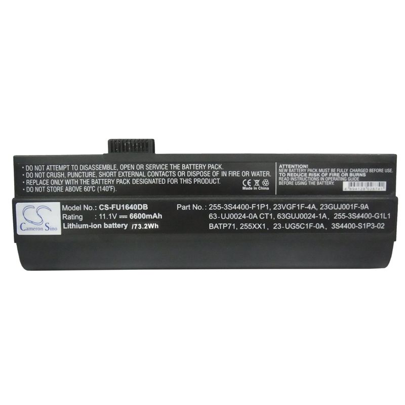 Li-ion Battery fits Averatec, 5500, 6100a, 6110 11.1V, 6600mAh Notebook & Laptop Cameron Sino Technology Limited