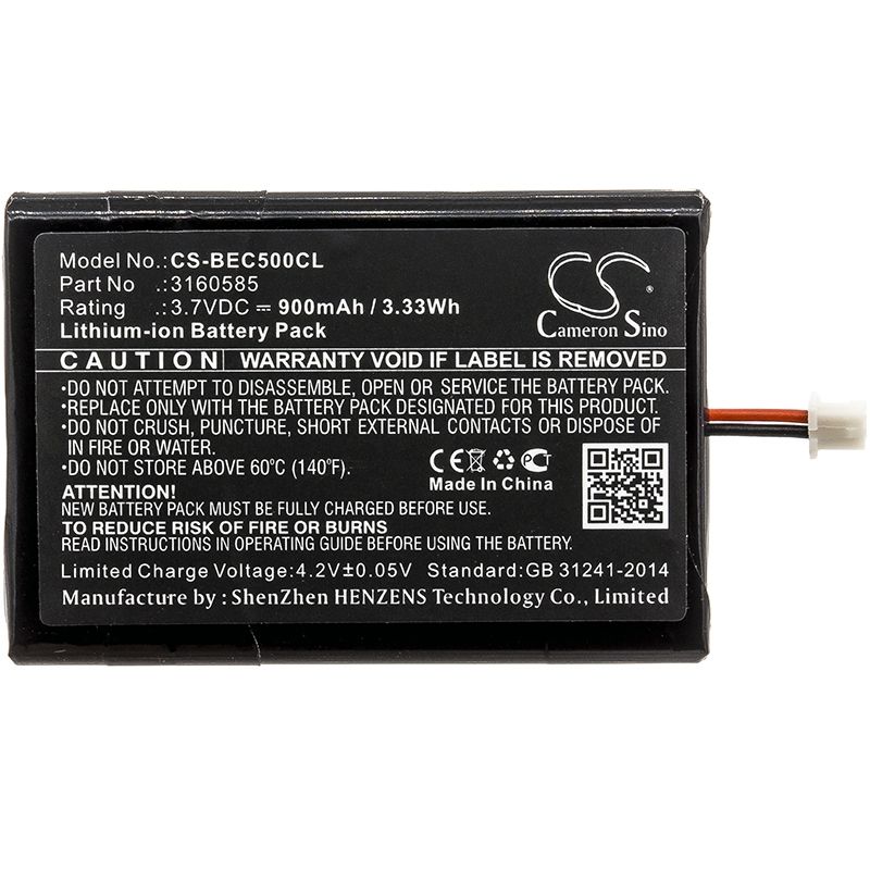 Li-ion Battery fits Bang & Olufsen, Beocom 5 3.7V, 900mAh Cordless Phone Cameron Sino Technology Limited