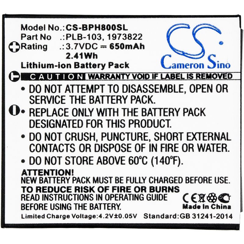 Li-ion Battery fits Bang & Olufsen, Beoplay H7, Beoplay H8, Beoplay H9 3.7V, 650mAh Wireless Headset Cameron Sino Technology Limited