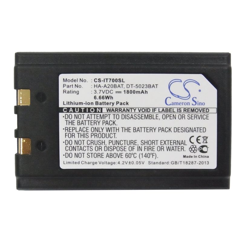 Li-ion Battery Fits Banksys, Xentissimo, Casio, Casio Cassiopeia It-700 M30 3.7v, 1800mah Barcode Scanner Cameron Sino Technology Limited