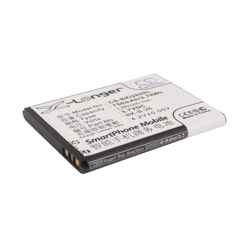 Li-ion Battery fits Bbk, i188, i269 3.7V, 750mAh Mobile & SmartPhone Cameron Sino Technology Limited