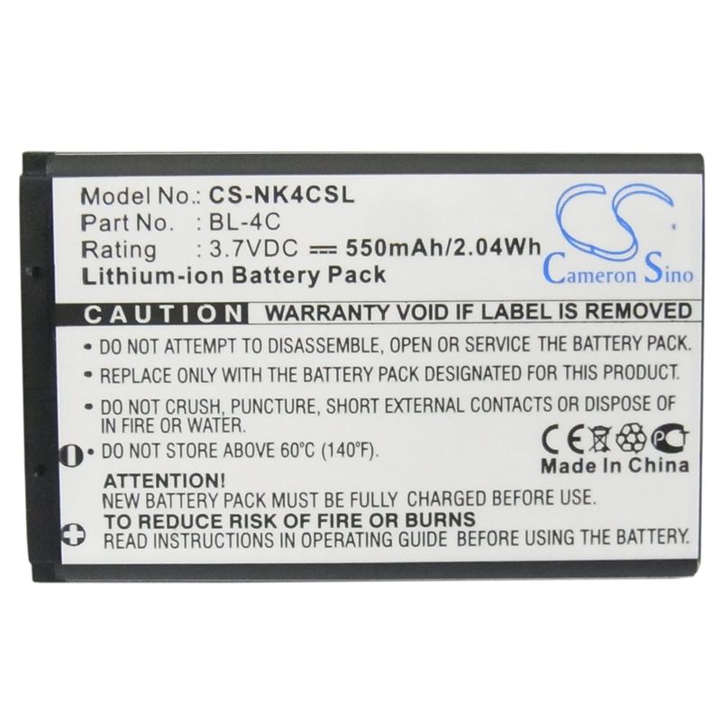 Li-ion Battery fits Bbk, i267, i508, i509 3.7V, 550mAh Camera Cameron Sino Technology Limited