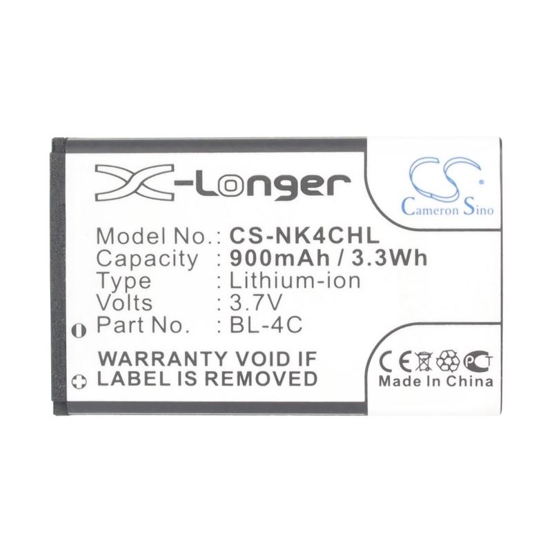 Li-ion Battery fits Bbk, i267, i508, i509 3.7V, 900mAh Camera Cameron Sino Technology Limited
