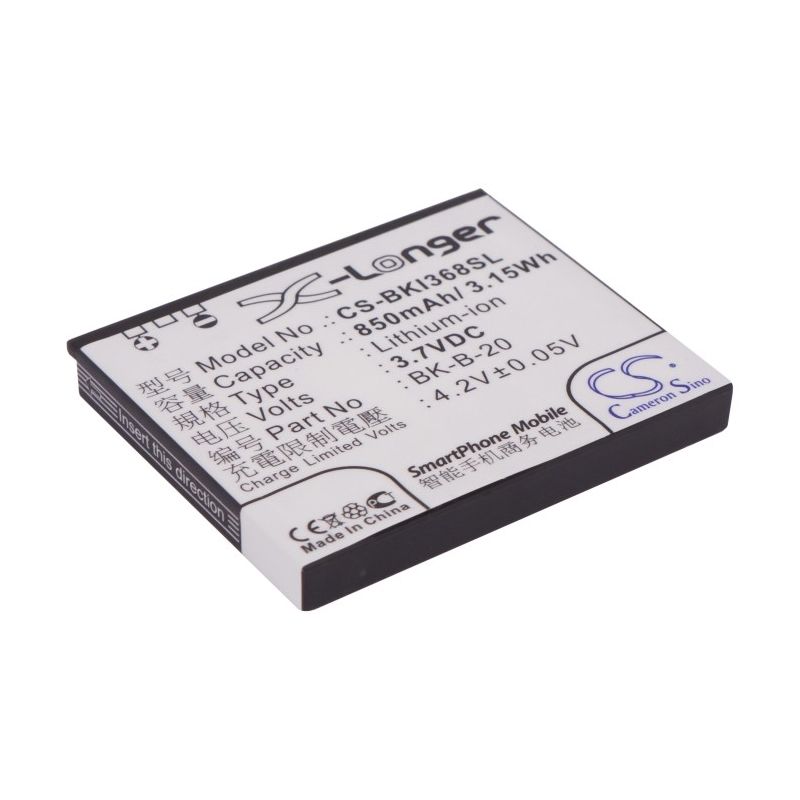 Li-ion Battery fits Bbk, i368, i388, i389 3.7V, 850mAh Communications Cameron Sino Technology Limited (Suspended)
