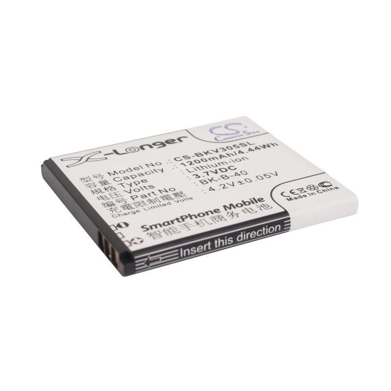 Li-ion Battery fits Bbk, vivo e1, vivo i710, vivo v305 3.7V, 1200mAh Mobile & SmartPhone Cameron Sino Technology Limited