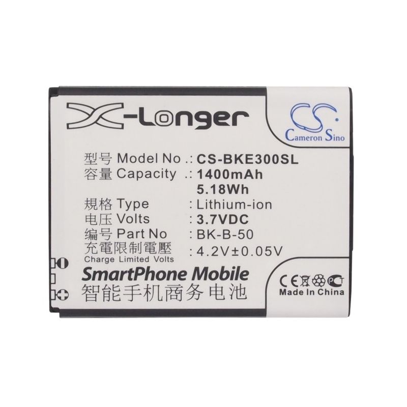 Li-ion Battery fits Bbk, vivo e3, vivo e3t, vivo s11 3.7V, 1400mAh Communications Cameron Sino Technology Limited (Suspended)