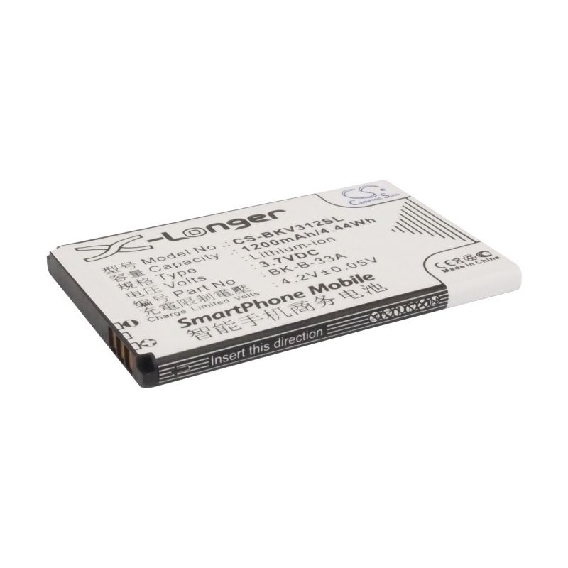 Li-ion Battery fits Bbk, vivo k302, vivo k302+, vivo s3 3.7V, 1200mAh Mobile & SmartPhone Cameron Sino Technology Limited