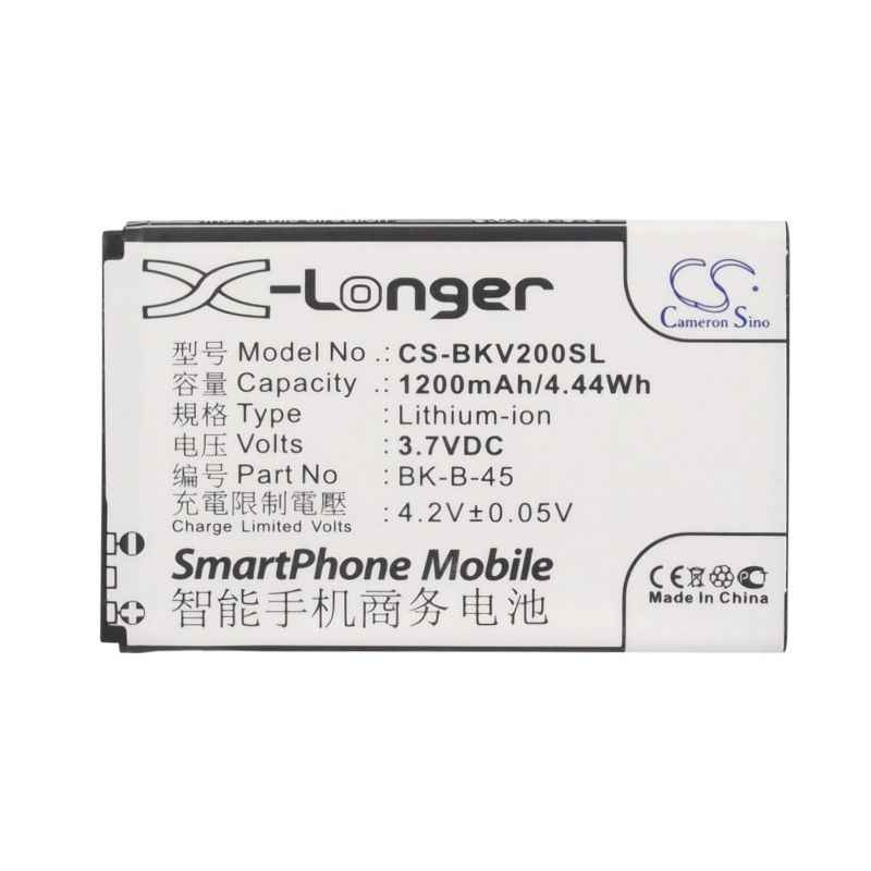 Li-ion Battery fits Bbk, vivo s1, vivo s6, vivo v2 3.7V, 1200mAh Mobile & SmartPhone Cameron Sino Technology Limited