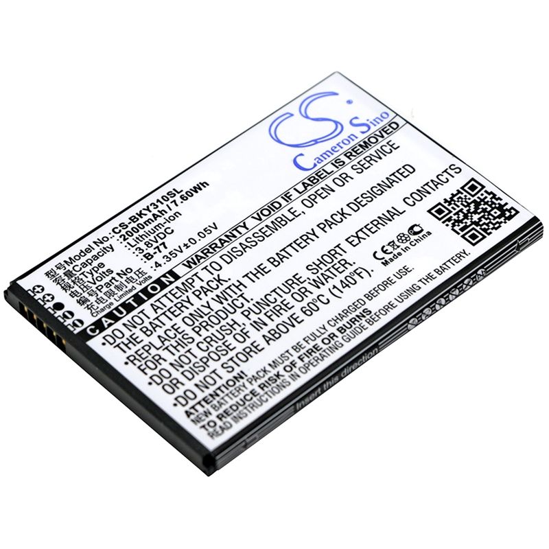 Li-ion Battery fits Bbk, vivo y31, vivo y31a, vivo y31l 3.8V, 2000mAh Mobile & SmartPhone Cameron Sino Technology Limited