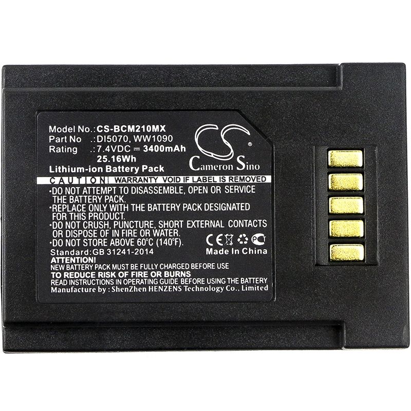 Li-ion Battery fits Bci, Spectro2 10, Spectro2 20, Spectro2 30 7.4V, 3400mAh Medical Cameron Sino Technology Limited