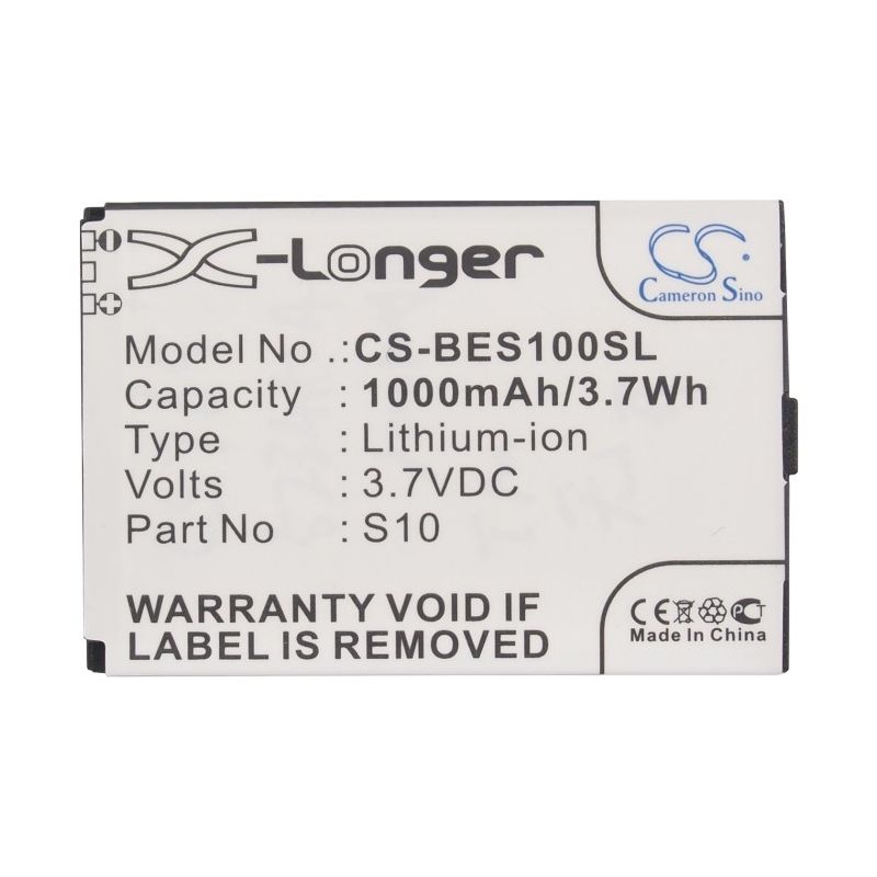Li-ion Battery fits Bea-fon, s10 3.7V, 1000mAh Mobile & SmartPhone Cameron Sino Technology Limited