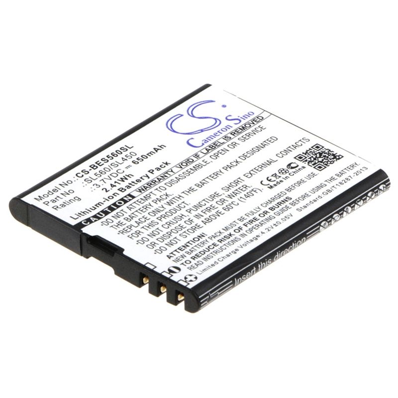 Li-ion Battery fits Bea-fon, sl450, sl560 3.7V, 650mAh Mobile & SmartPhone Cameron Sino Technology Limited