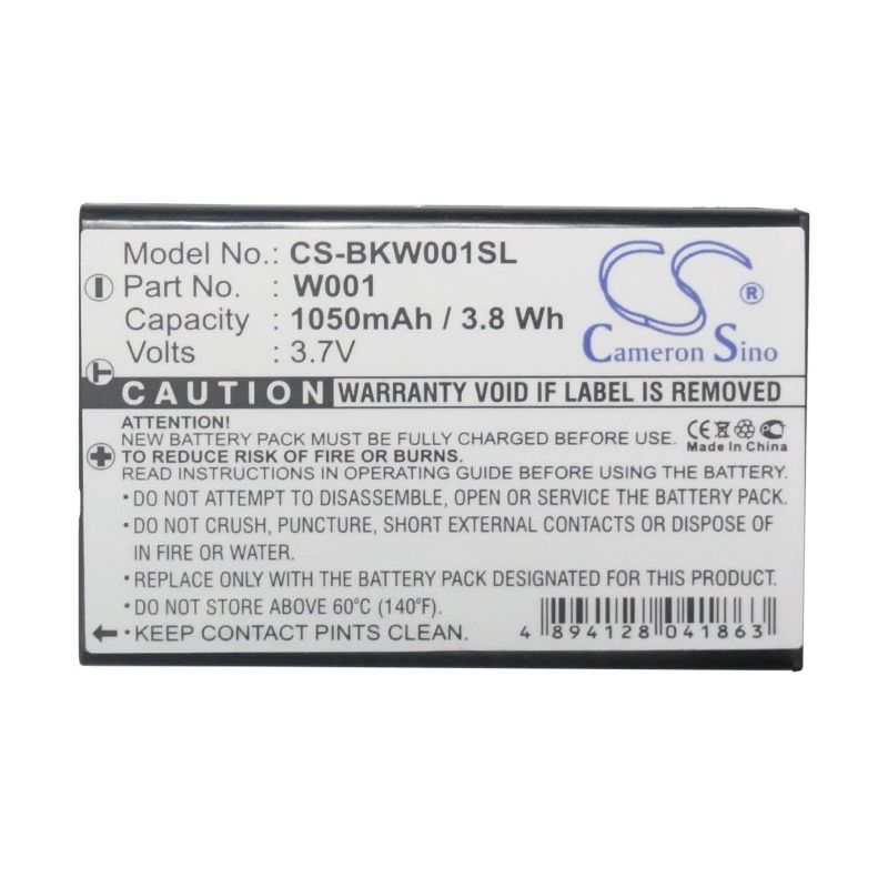 Li-ion Battery fits Belkin, F1pp000gn-sk, Wifi Phone, Wifi Skype Phone 3.7V, 1050mAh VoIP Phone Cameron Sino Technology Limited
