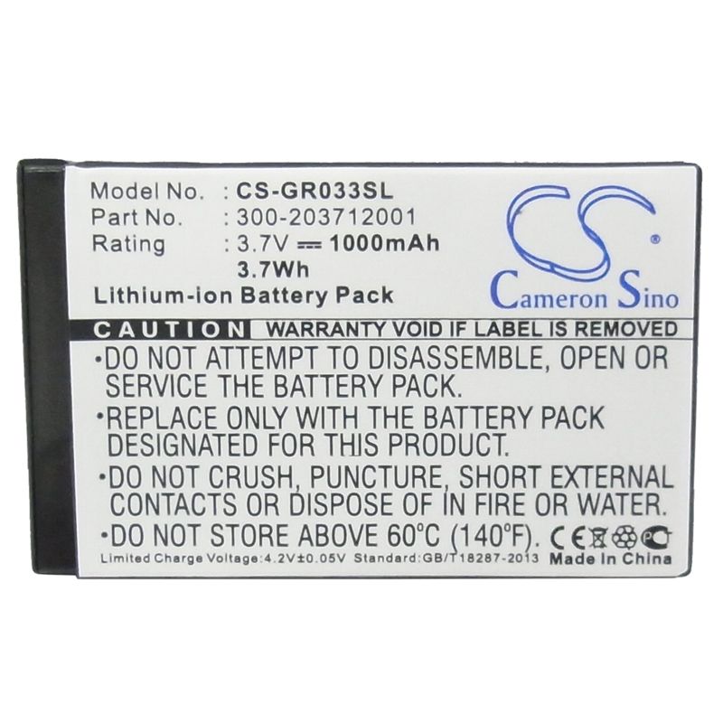 Li-ion Battery fits Belkin, F8t051, F8t051dl, F8t051-dl 3.7V, 1000mAh GPS & Navigator Cameron Sino Technology Limited