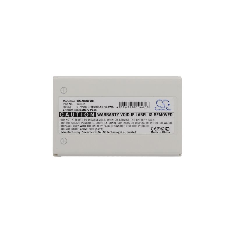 Li-ion Battery fits Bell & howell, bh725, nokia,3610 3.7V, 1000mAh Camera Cameron Sino Technology Limited