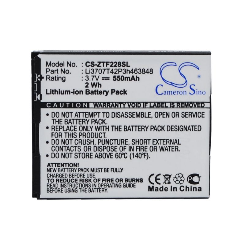 Li-ion Battery fits Benq,228, t60, orange 3.7V, 550mAh Mobile & SmartPhone Cameron Sino Technology Limited