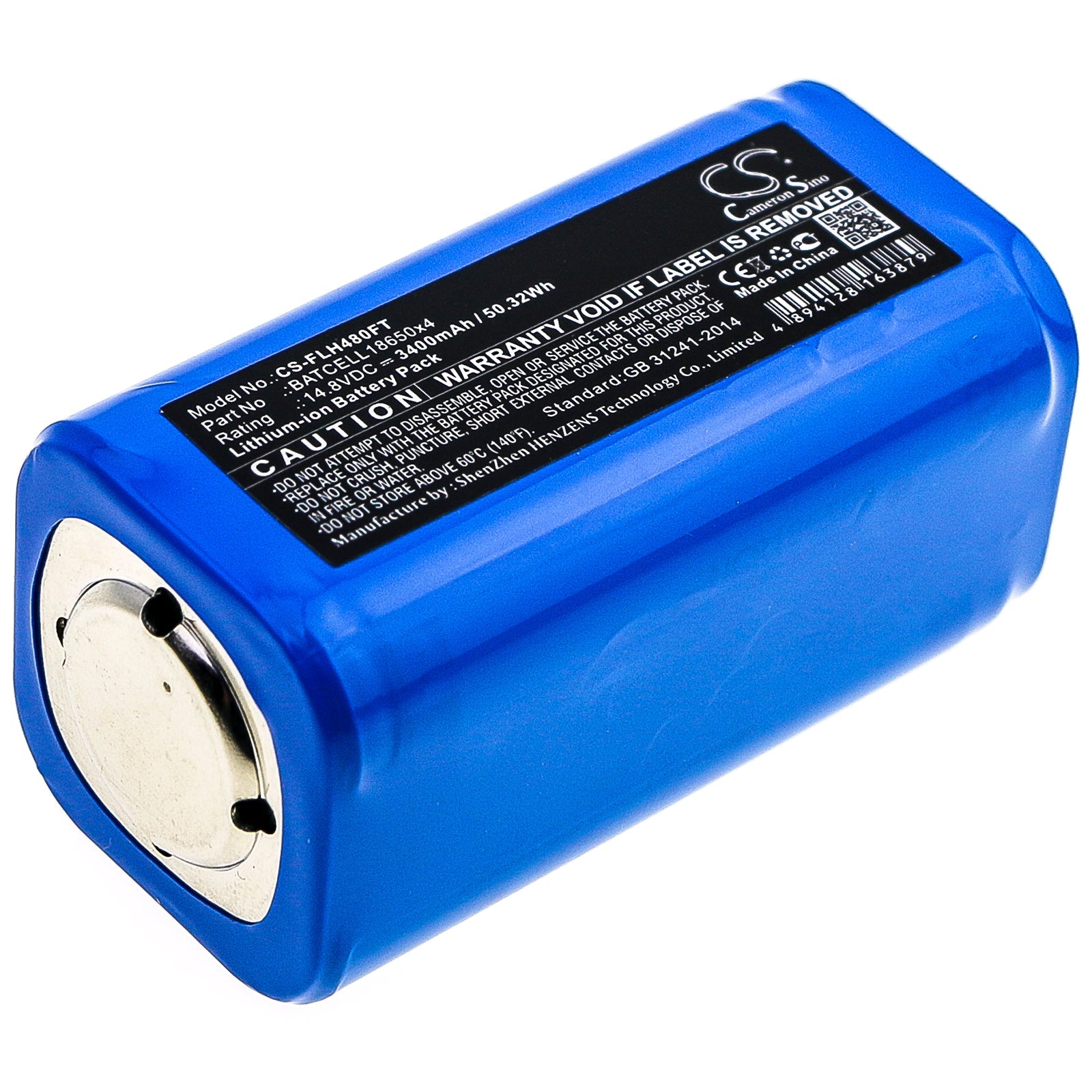 Li-ion Battery fits Bigblue, Tl4000p, Tl4500p 14.8V, 3400mAh Flashlight Cameron Sino Technology Limited