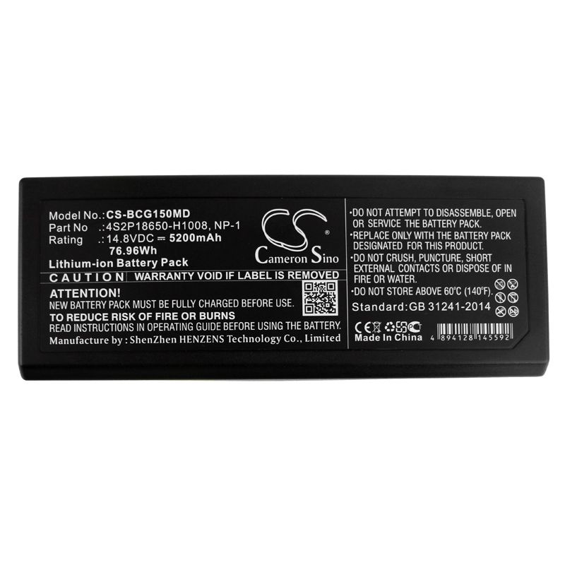 Li-ion Battery fits Biocare, Im15, Biocare 14.8V, 5200mAh Medical Cameron Sino Technology Limited