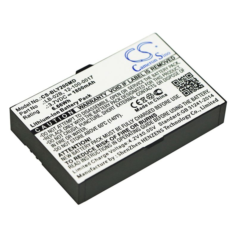 Li-ion Battery fits Biolicht, Anyyiew A2, Bolate, Anyyiew A2 3.7V, 1800mAh Medical Cameron Sino Technology Limited