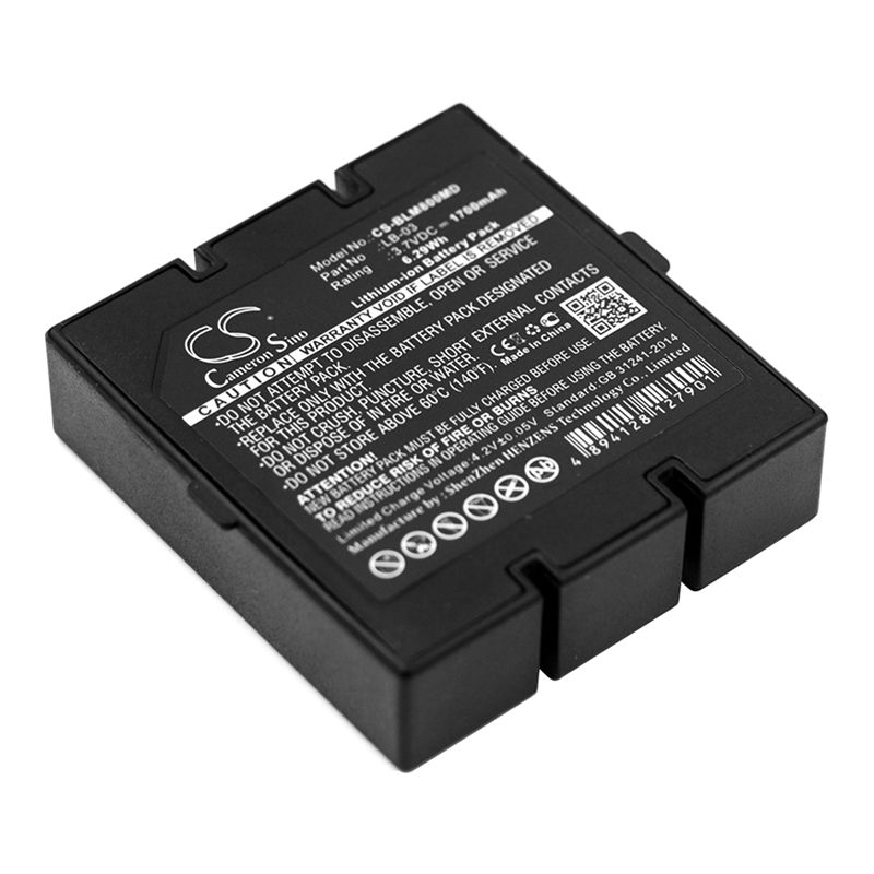 Li-ion Battery fits Biolicht, M800, Bolate, Lb-03 3.7V, 1700mAh Medical Cameron Sino Technology Limited