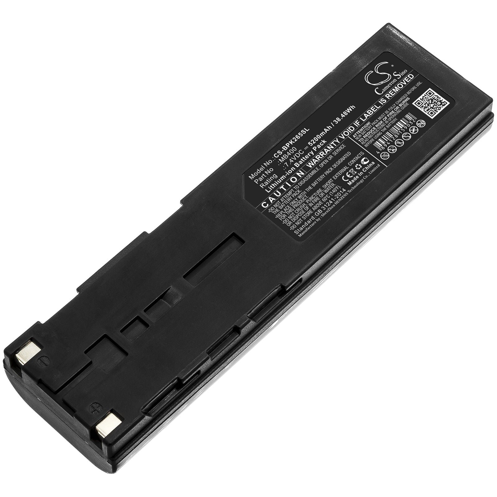 Li-ion Battery fits Bk Precision, Mb400 7.4V, 5200mAh