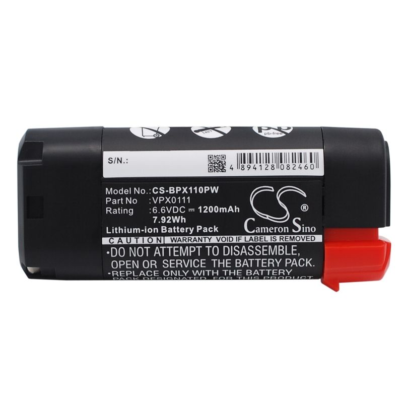 Li-ion Battery Fits Black & Decker, Vpx1101, Vpx1101x, Vpx1201 6.6v, 1200mah Power Tools Cameron Sino Technology Limited