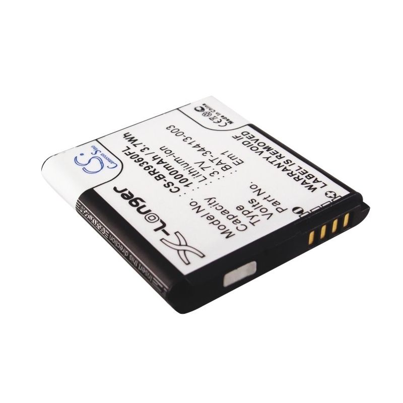 Li-ion Battery Fits Blackberry, Apollo, Curve 9350, Curve 9360 3.7v, 1000mah Mobile & SmartPhone Cameron Sino Technology Limited