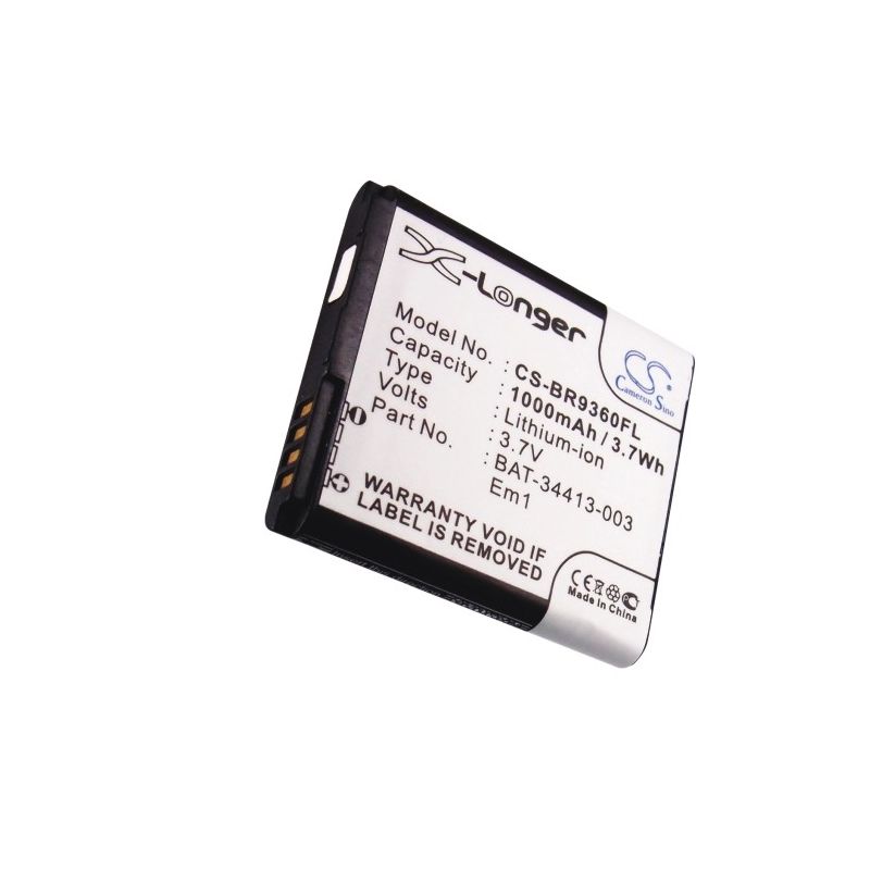 Li-ion Battery Fits Blackberry, Apollo, Curve 9350, Curve 9360 3.7v, 1000mah Mobile & SmartPhone Cameron Sino Technology Limited