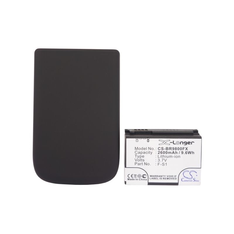 Li-ion Battery Fits Blackberry, Blackberry Torch, Torch 9800 3.7v, 2600mah Communications Cameron Sino Technology Limited (Suspended)