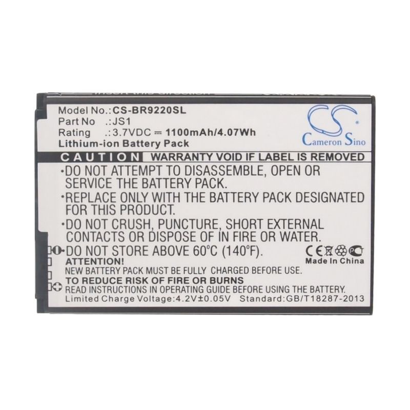 Li-ion Battery fits Blackberry, curve 9220, curve 9230, curve 9310 3.7V, 1100mAh Communications Cameron Sino Technology Limited (Suspended)