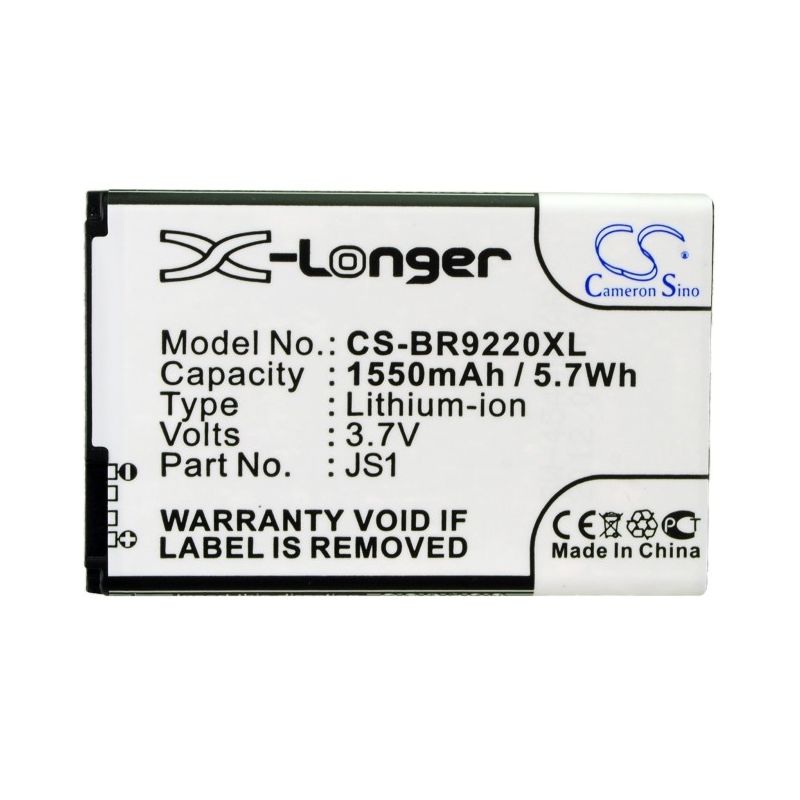 Li-ion Battery Fits Blackberry, Curve 9220, Curve 9230, Curve 9310 3.7v, 1550mah Communications Cameron Sino Technology Limited (Suspended)