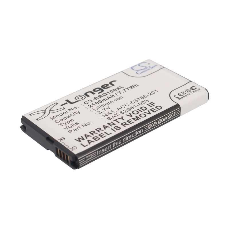 Li-ion Battery fits Blackberry, q10, q10 lte, q10 lte sqn100-1 3.7V, 2100mAh Communications Cameron Sino Technology Limited