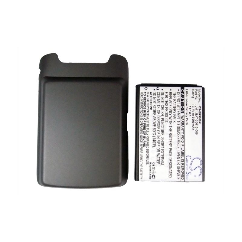 Li-ion Battery fits Blackberry, torch 9850, torch 9860 3.7V, 3000mAh Communications Cameron Sino Technology Limited