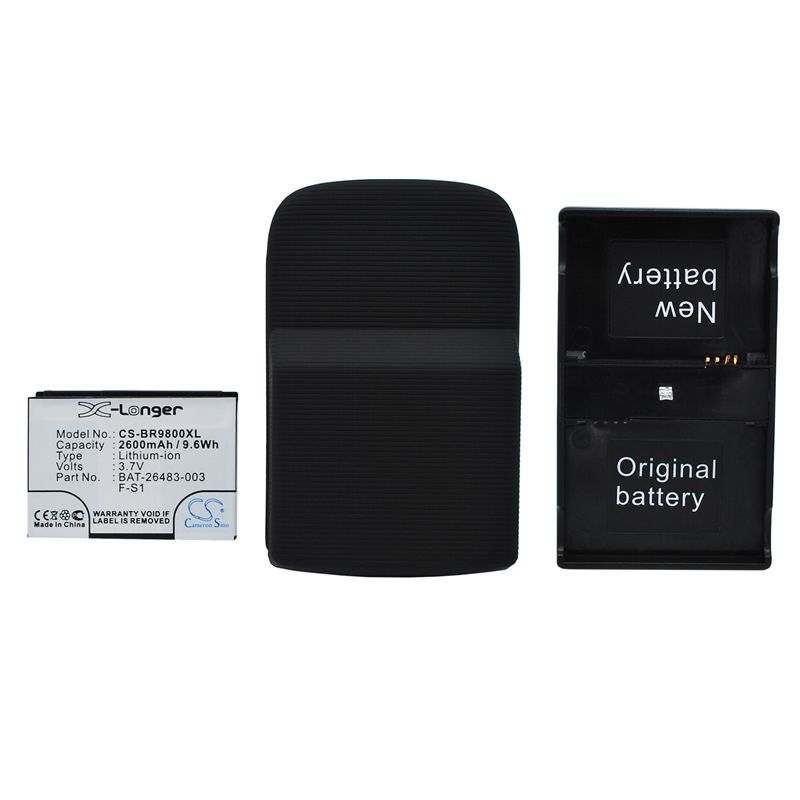 Li-ion Battery fits Blackberry, torch, torch 9800 3.7V, 2600mAh Communications Cameron Sino Technology Limited (Suspended)