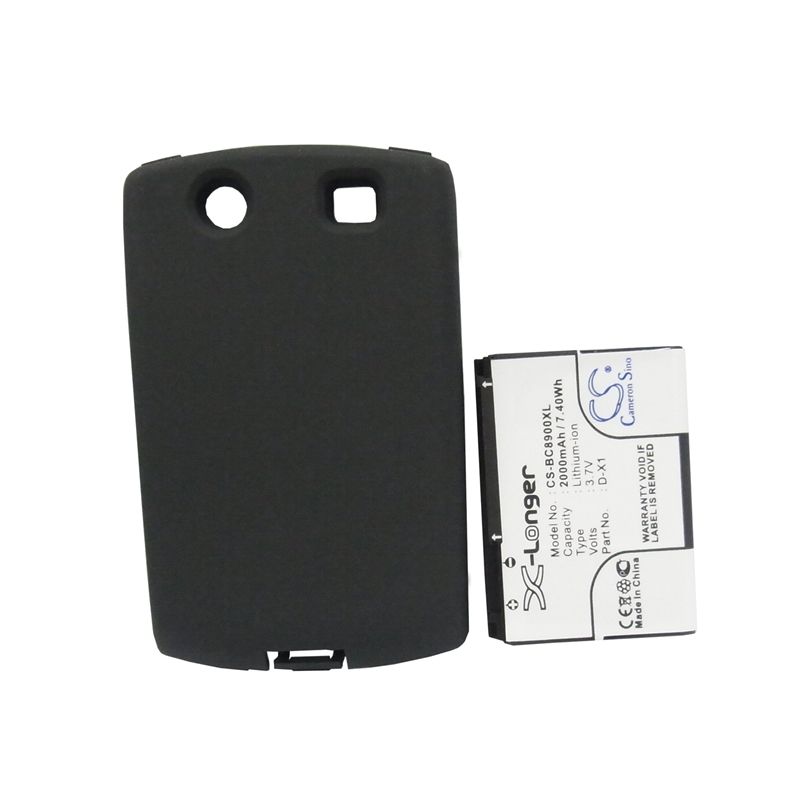 Li-ion Battery fits Blackberry,8900, curve 8900 3.7V, 2000mAh Communications Cameron Sino Technology Limited