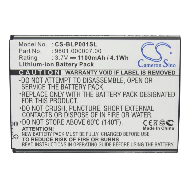Li-ion Battery fits Blaupunkt, america 3.7V, 1100mAh Mobile & SmartPhone Cameron Sino Technology Limited