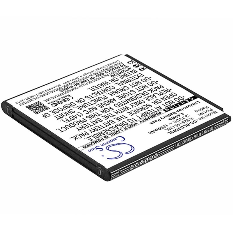 Li-ion Battery Fits Blu, A010l, A010u, Advance 4.0l 3.7v, 1200mah Mobile & SmartPhone Cameron Sino Technology Limited