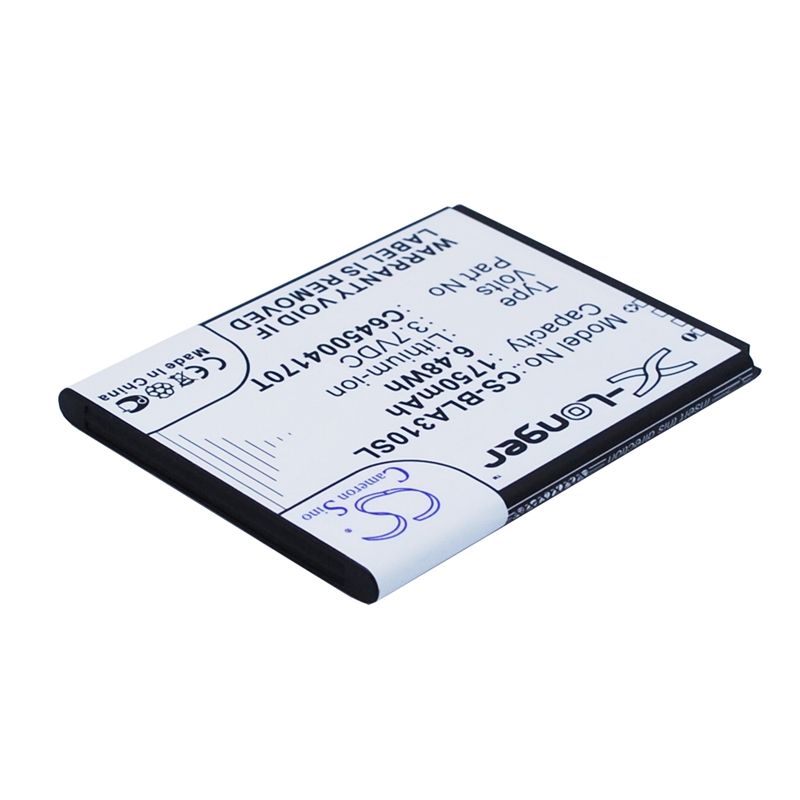 Li-ion Battery Fits Blu, A310, Advance 4.5 3.7v, 1750mah Mobile & SmartPhone Cameron Sino Technology Limited