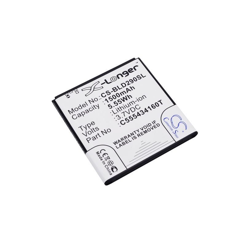 Li-ion Battery fits Blu, amour, d290, d290i 3.7V, 1500mAh Communications Cameron Sino Technology Limited (Suspended)