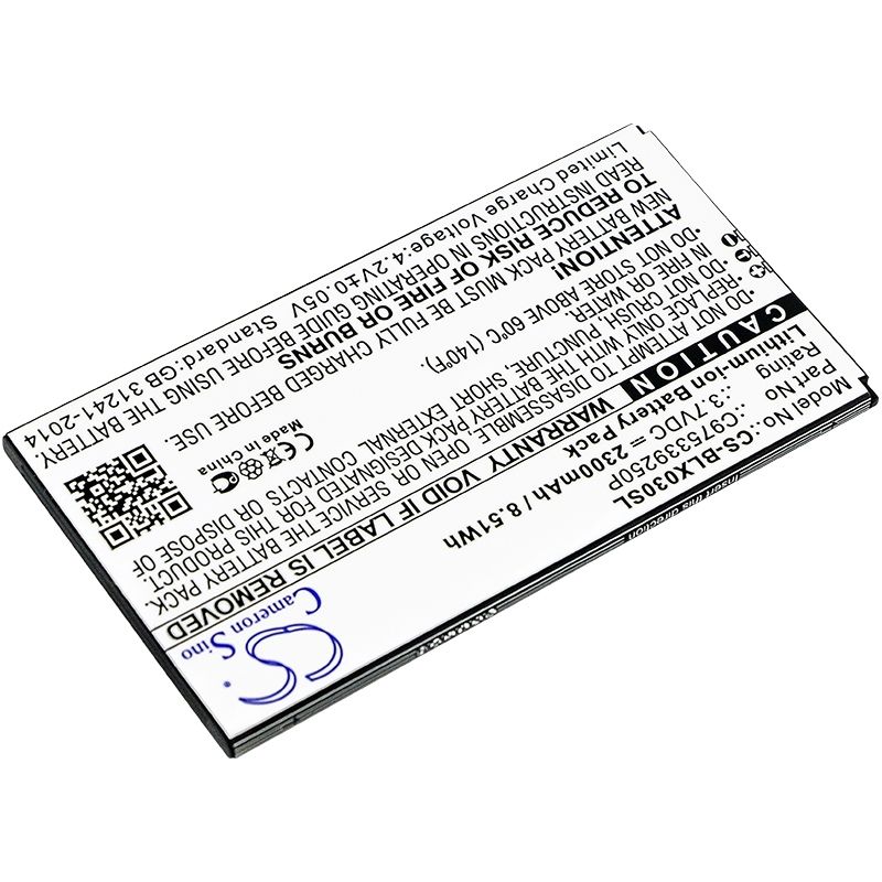 Li-ion Battery fits Blu, d0030uu, dash x plus lte 3.7V, 2300mAh Mobile & SmartPhone Cameron Sino Technology Limited